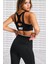 Dri Fit Shape High Support Zip Bra Fermuarlı Sporcu Sütyeni Siyah 1