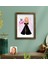 Kişiye Özel Barbie Karikatürlü Portre Doğal Masif Ahşap Çerçeveli Tablo 45X65CM-3, Barbie Filmi, Barbie Hediyelik Eşya, Arkadaşa Hediye 1