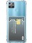 Realme C21Y Kapak Kamera Korumalı Kartlıklı Darbe Emici Özellikli Şeffaf Silikon Kılıf 1