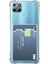 Realme C21Y Kapak Kamera Korumalı Kartlıklı Darbe Emici Özellikli Şeffaf Silikon Kılıf 1