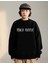 Daily Fashion Harajuku Siyah Tribal Ön Arka Işlemeli Oversize Unisex Kazak 3