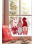 Yılbaşı Cüceler Pencere, Duvar Sticker Yılbaşı Özel Sevimli Cüceler Sticker 1