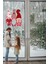 Yılbaşı Cüceler Pencere, Duvar Sticker Yılbaşı Özel Sevimli Cüceler Sticker 5