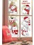 Sevimli Noel Kedileri ve Kar Taneleri Yılbaşı Pencere Duvar Sticker Seti 1