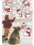 Sevimli Noel Kedileri ve Kar Taneleri Yılbaşı Pencere Duvar Sticker Seti 3