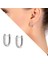 Starlight Diamond Mikro Zirkon Taşlı "U" Tasarım 925 Ayar Gümüş Küpe 2