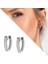 Starlight Diamond Zirkon Taşlı Mikro Halka Tasarım 925 Ayar Gümüş Küpe 2
