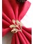 6 Adet Gold Sarmaşık Metal Peçete Halkası - Napkin Ring - Table Decor 1
