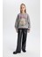 Kız Çocuk Star Wars-Mandalorian Bisiklet Yaka İçi Yumuşak Tüylü Kalın Sweatshirt B4716A823WN 2