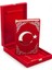 Kadife Kaplı Sandıklı Ay Yıldız Türkiye Özel Tasarım Kuranı Kerim Seti 4