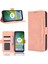 - 1383 Motorola Moto E13 4g Için Darbeye Dayanıklı Kart Tutuculu Telefon Kılıfı - Pembe (Yurt Dışından) 4