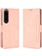- 1383 Sony Xperia 1 Ⅳ Için Darbeye Dayanıklı Kart Tutuculu Telefon Kılıfı - Pembe (Yurt Dışından) 1