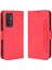 - 1383 Oneplus 9rt Için Darbeye Dayanıklı Kart Tutuculu Telefon Kılıfı - Kırmızı (Yurt Dışından) 1