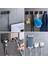 Gümüş 5 Adet 1 Adet Tıraş Bıçağı Tutucu Duş Paslanmaz Çelik Banyo Duvar Jilet Raf Erkekler Tıraş Makinesi Raf Askı Mutfak Yapışkanlı Depolama Kanca (Yurt Dışından) 5