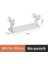 Beyaz 40CM Banyo Rafı Duş Depolama Rafı Çok Fonksiyonlu Organizatör Hiçbir Matkap Havlu Askısı ile Duvara Monte Banyo Aksesuarları 30/40CM (Yurt Dışından) 1