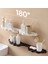 Black-2pcs Yorede Köşe Banyo Rafı Tezgah Tuvalet Rafı Banyo Organizatör Katlanabilir Depolama Rafı Yumruksuz Banyo Aksesuarları (Yurt Dışından) 5