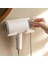 Beyaz Yumruk Ücretsiz Saç Kuru Tutucu Banyo Saç Kurutma Makinesi Raf Tuvalet Çok Fonksiyonlu Duvar Rafları Duş Depolama Banyo Aksesuarları (Yurt Dışından) 2