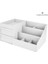 WHITE25 2X15 4X11 5c Masaüstü Bölmeli Kozmetik Ayırma ve Saklama Kutusu Tuvalet Masası Ruj Tutucu Depolama Rafı (Yurt Dışından) 1