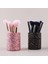 Bronz Glitter Makyaj Fırça Tutucu Bling Pu Deri Kozmetik Fırçalar Bardak Kalem Kalem Organizatör Ev Ofis Depolama Için (Yurt Dışından) 4