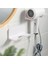 Beyaz Banyo Depolama Tutucu Saç Kurutma Makinesi Tutucu Duvara Monte Raf Banyo Rafı Depolama Rafları Aksesuarları Raflar Saç Fırçası Braketi (Yurt Dışından) 4