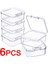 6 Adet-3.5x3.5x1.8 cm 6 Adet Mini Kutular Kare Şeffaf Plastik Takı Saklama Kutusu Konteyner Ambalaj Kutusu Küpe Yüzükler Boncuk Küçük Öğeler Toplama (Yurt Dışından) 3