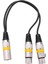 30CM 3 Pin Xlr Erkek - 2 Xlr Dişi Ses Uzatma Kablosu Y Ayırıcı (Yurt Dışından) 1