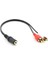 2-Rca Erkek - Dişi 3,5 mm Jack Aux Stereo Ses Kablosu (Yurt Dışından) 1