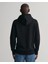 Erkek Siyah Regular Fit Kapüşonlu Logolu Sweatshirt 2047082.5 2
