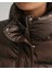 Kadın Kahverengi Relaxed Fit Dik Yaka Mont 4700295.274 4