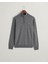 Erkek Gri Regular Fit Yarım Fermuarlı Kazak 87213.90 1