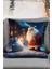 Yılbaşı Temalı Noel Baba ve Kardan Adam Fotoğraflı Dijital Baskılı Dekoratif Kırlent - Yastık Kılıfı 1