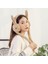 2pcs Winter Female Earmuffs Cute Will Move The Airbag Rabbit Ears Ear Protection (Yurt Dışından) 2