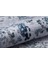 Ivanovo Mavi Modern Polyester Dijital Baskı Halı 5