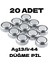 20 Adet AG13/LR44/357A Düğme Pil Saat Pil Lazer Pili Oyuncak Pili Alkalin Kaliteli 3