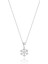 Gümüş Kar Tanesi Kolye Kadın Beyaz Taşlı Kolye 925 Ayar UC-463 1