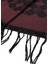 Bordo - Siyah Ekose Desen Erkek Kaşkol K491 3