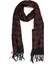 Bordo - Siyah Ekose Desen Erkek Kaşkol K491 4