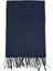 Lacivert Motif Desen Erkek Kaşkol K542 2