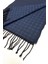 Lacivert Motif Desen Erkek Kaşkol K542 3