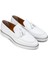 Deri Beyaz Erkek Loafer Ayakkabı - 01958Mbyzc01 2