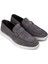 Süet Gri Tokalı Erkek Loafer Ayakkabı - 01959Mgrıc01 2