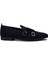 Nubuk Lacivert Erkek Çift Tokalı Loafer - 01704Mlcvc04 1