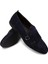 Nubuk Lacivert Erkek Çift Tokalı Loafer - 01704Mlcvc04 3