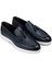 Deri Mavi Erkek Loafer Ayakkabı - 01958Mmvıc01 2