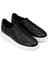 Deri Siyah Erkek Sneaker Ayakkabı - 01965Msyhe01 2