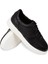 Deri Siyah Erkek Sneaker Ayakkabı - 01965Msyhe01 3