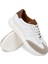 Deri Beyaz Erkek Sneaker Ayakkabı - 01961Mbyzp01 3