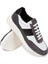 Deri Gri Erkek Sneaker Ayakkabı - 01963Mgrıe01 3