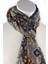 Clayhanger Style Mavi - Kahve Wool Kaşkol K470 3