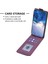 Iphone 13 Pro Telefon Kılıfı Için 6.1 Inç Dikey Flip Telefon Standı Kılıfı Pu Deri Kapak Kart Yuvaları-Dark Mor ile (Yurt Dışından) 3